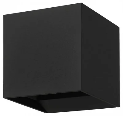 901064 Уличное бра CALPINO 3, 2X2,8W (LED), 3000K, 840lm, IP54, L100, H100, A100, литой алюминий, чёрный/прозрачное стекло