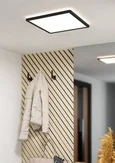 901575 Светодиод потолочн свет-к MINERARIO, 20,4W(LED), 390x390, IP54, 3000K, 3000lm, пластик, черны