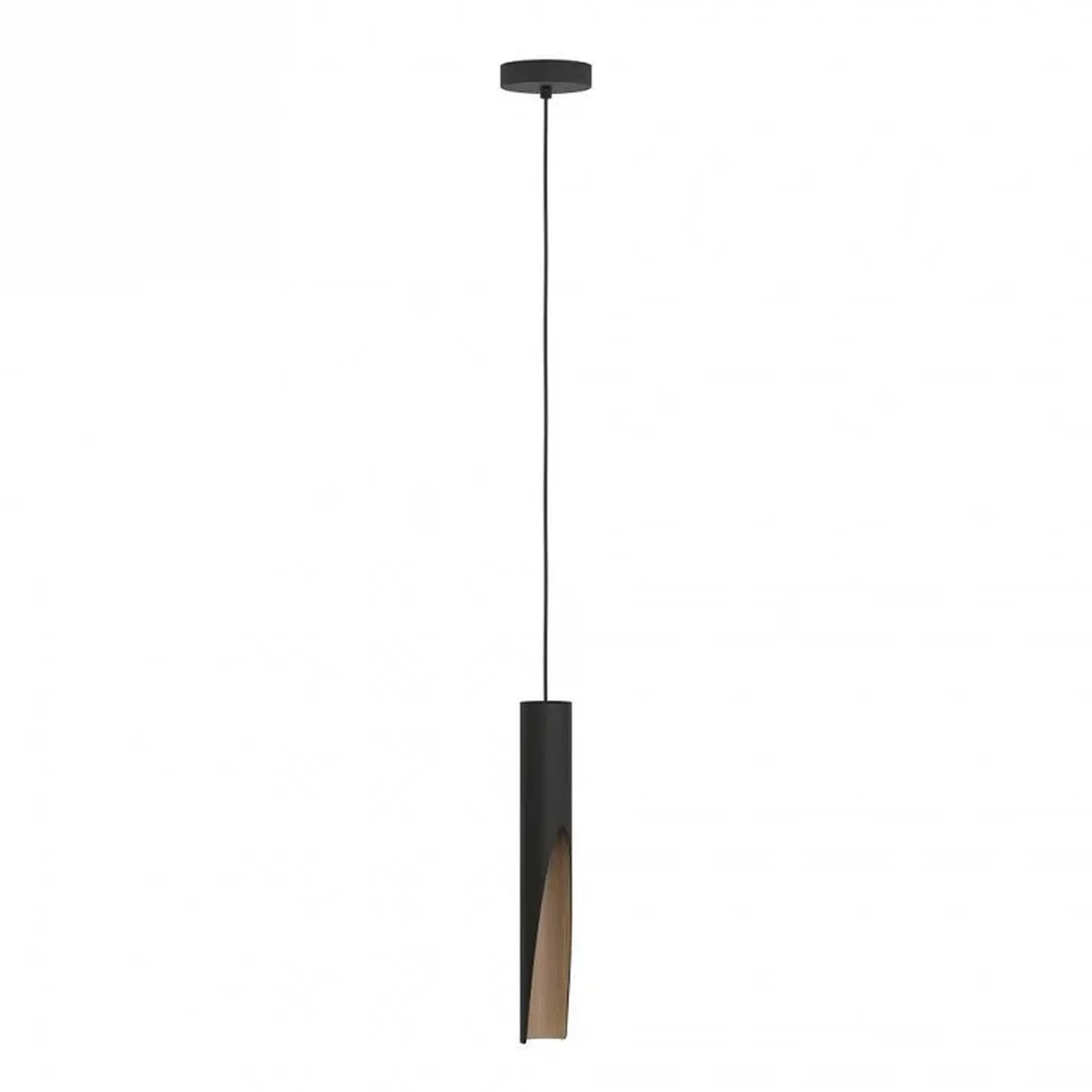 901732 Подвесной светильник BARBOTTO, 1X4,5W(GU10-LED), H1100, 345lm, сталь, дерево, черный, коричневый