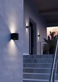901844 Уличный светильник настенный CALPINO 3, 2X2,8W(LED), IP54, 3000K, 840lm, алюминий, черный