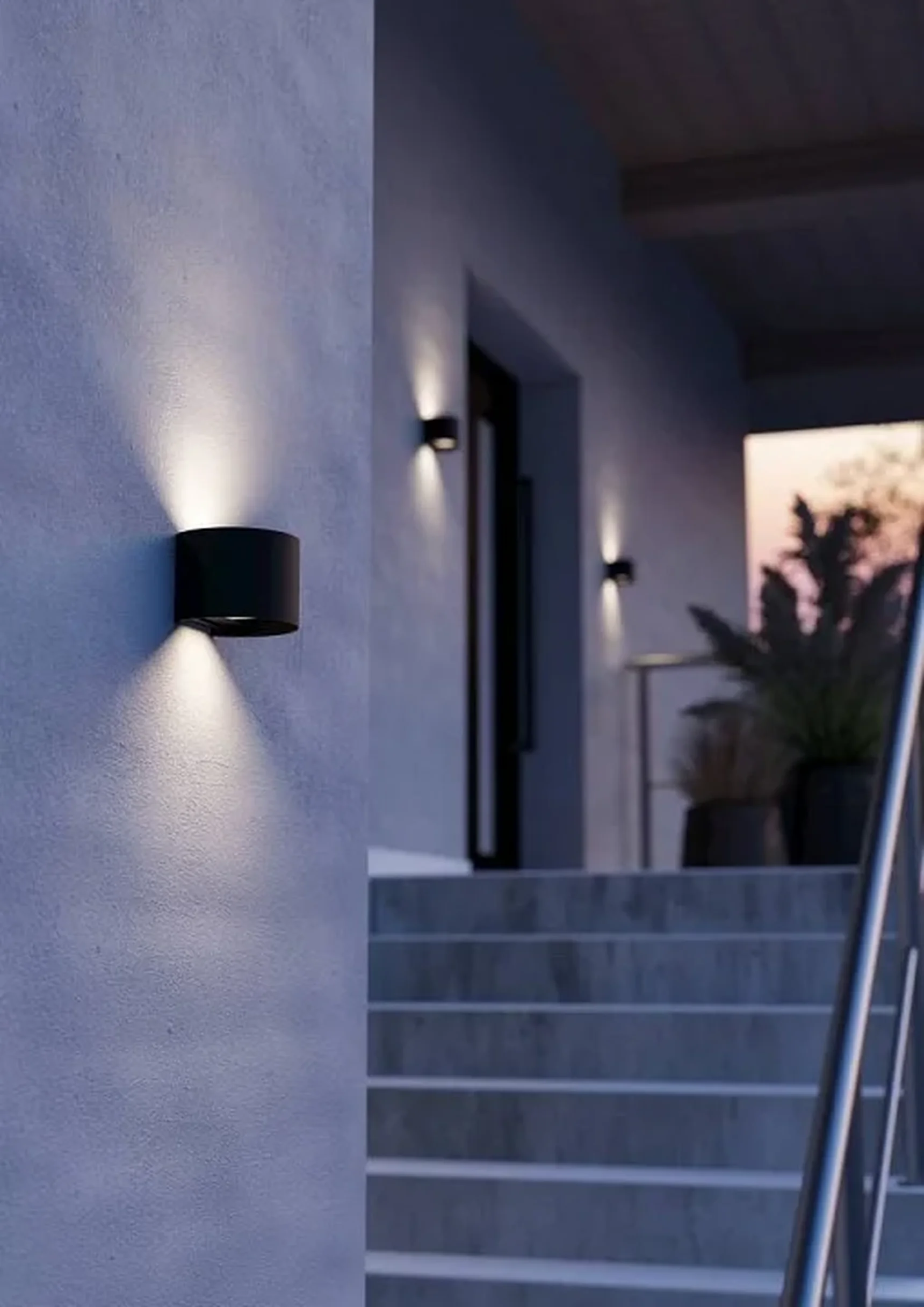 901844 Уличный светильник настенный CALPINO 3, 2X2,8W(LED), IP54, 3000K, 840lm, алюминий, черный