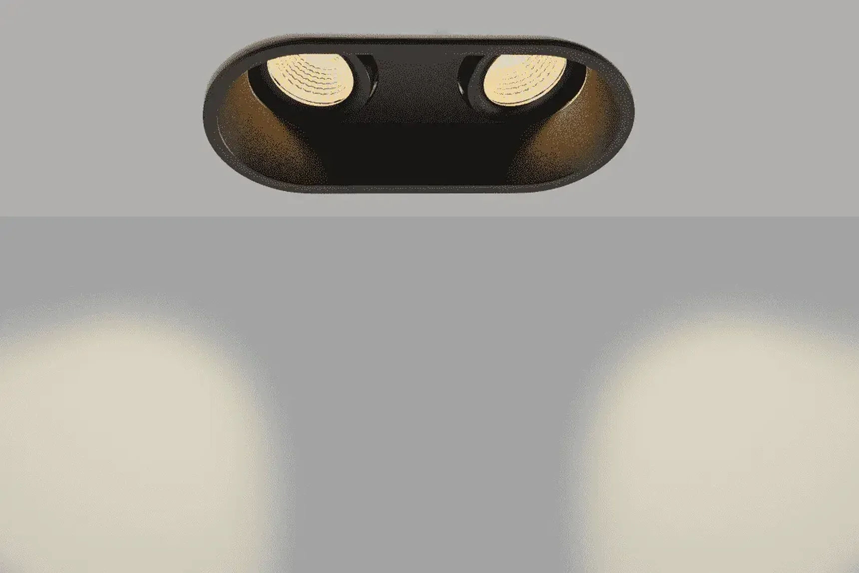 Корпус светильника потолочный встраиваемый наклонный, Черный, IP20, COMBO-50-BL