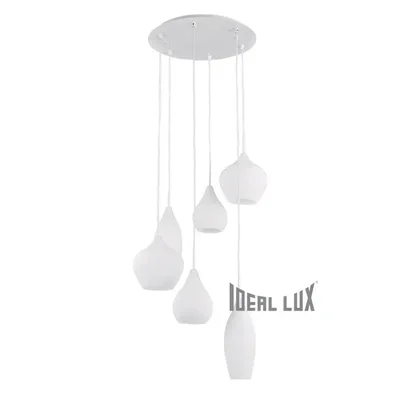 Подвесная люстра Ideal Lux Soft SP6 Bianco 087818