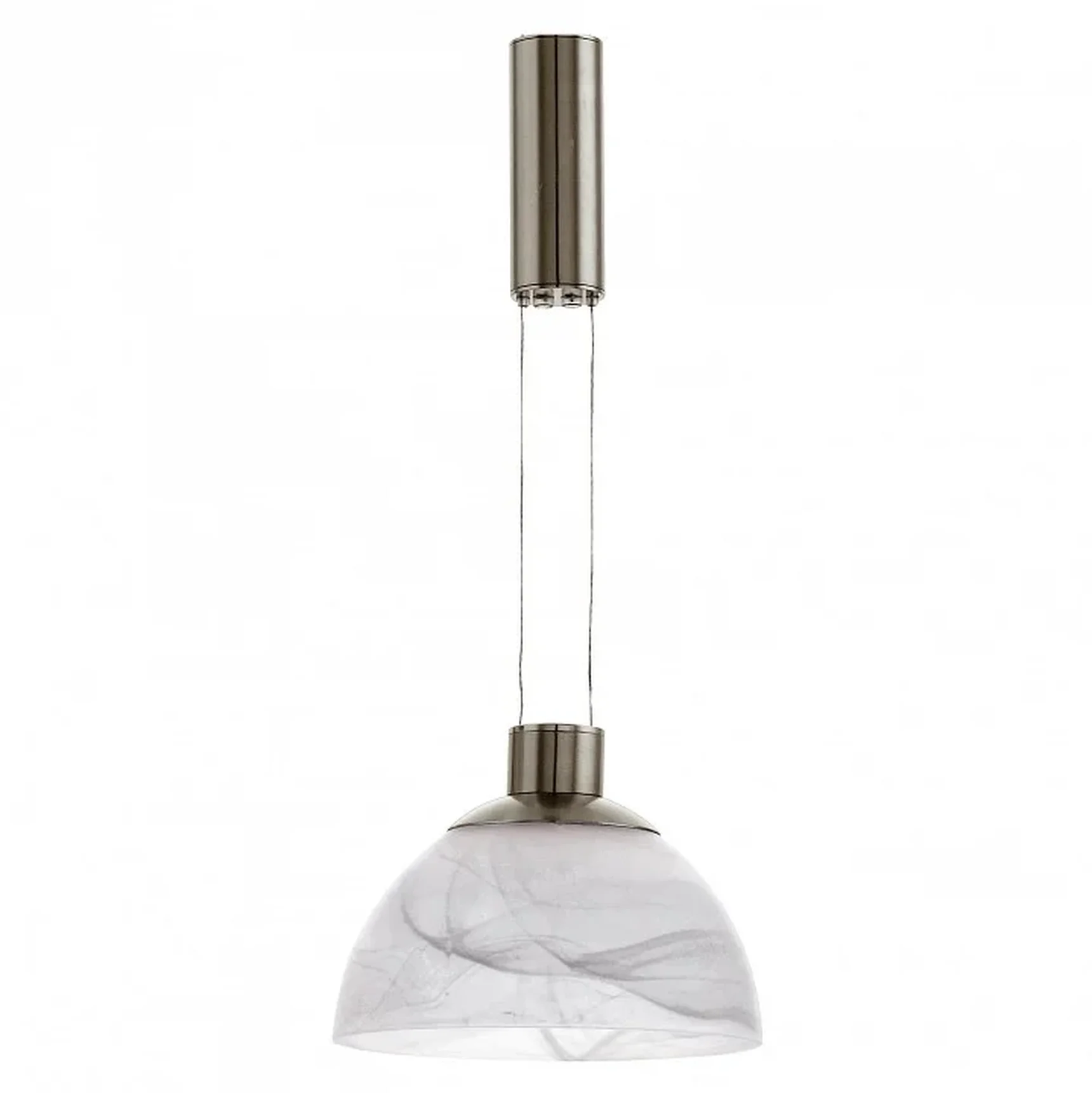 Светодиодный Подвесной светильник MONTEFIO с регулир. высотой, 1х6W (LED), H880-1300, никель/алебастр