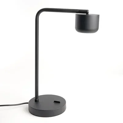 Светильник под лампу настольный Feron DE365 ECHO 12W, 230V, GX53, черный, с антибликовой сеточкой