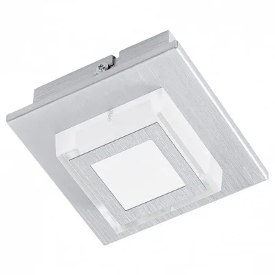 Светодиодный светильник настенно-потол. MASIANO, 1х3,3W (LED), 110х110, алюминий мат./пластик, мат.
