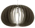 Подвесной светильник COSSANO, 1х60W (Е27), ?450, H1500, сталь/ дерево, темно-коричневый
