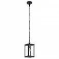 Уличный подвес ALAMONTE, 1х60W (E27), H1285, гальван. сталь, черный/стекло