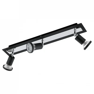 Светодиодный спот SARRIA, 3x5W (GU10), L460, B70, сталь, черный, хром