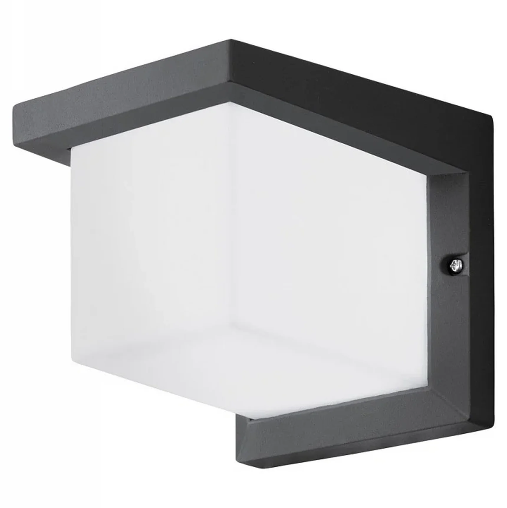 Уличный светодиодный настенный светильник DESELLA 1, 10W(LED), IP54, 160х160, A190, литой алюминий, антрацит/пластик, белый