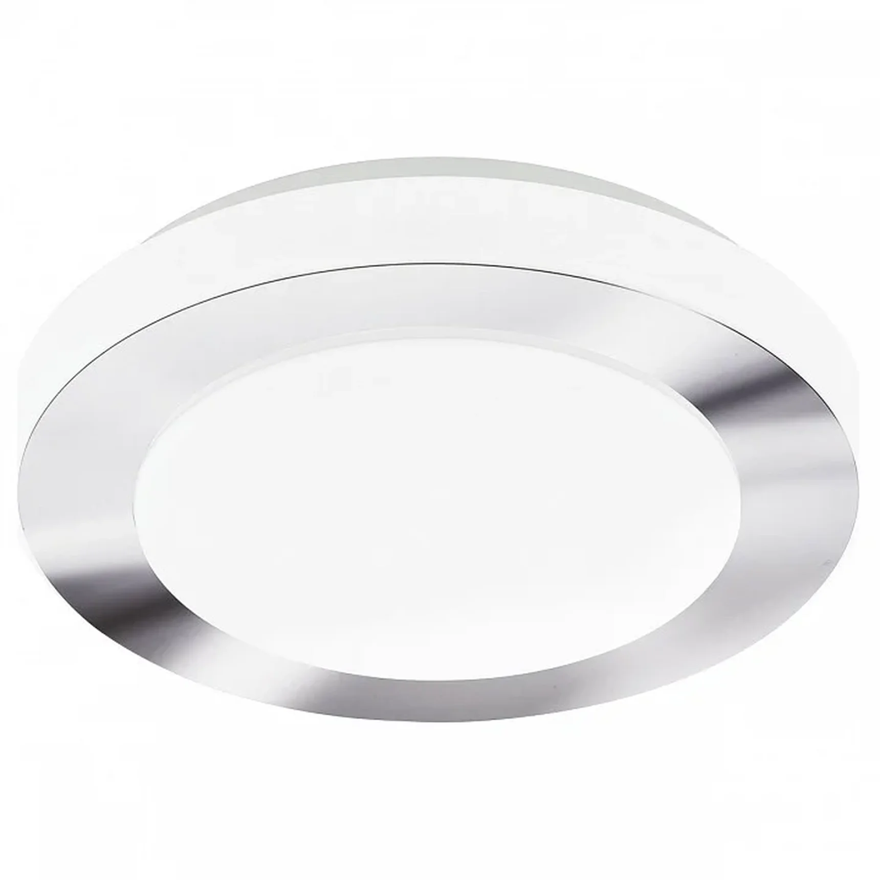 Светодиодный настенно-потолочный светильник LED CARPI, 11W (LED), D300, IP44, сталь, хром, белый/пластик, белый