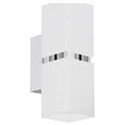 Светодиодное бра PASSA, 2х3,3W(GU10), L55, H170, сталь, хром, белый