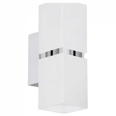 Светодиодное бра PASSA, 2х3,3W(GU10), L55, H170, сталь, хром, белый