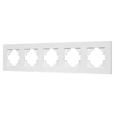 Рамка пластиковая FRM-PERIO-PL-5-WH (Arlight, -)