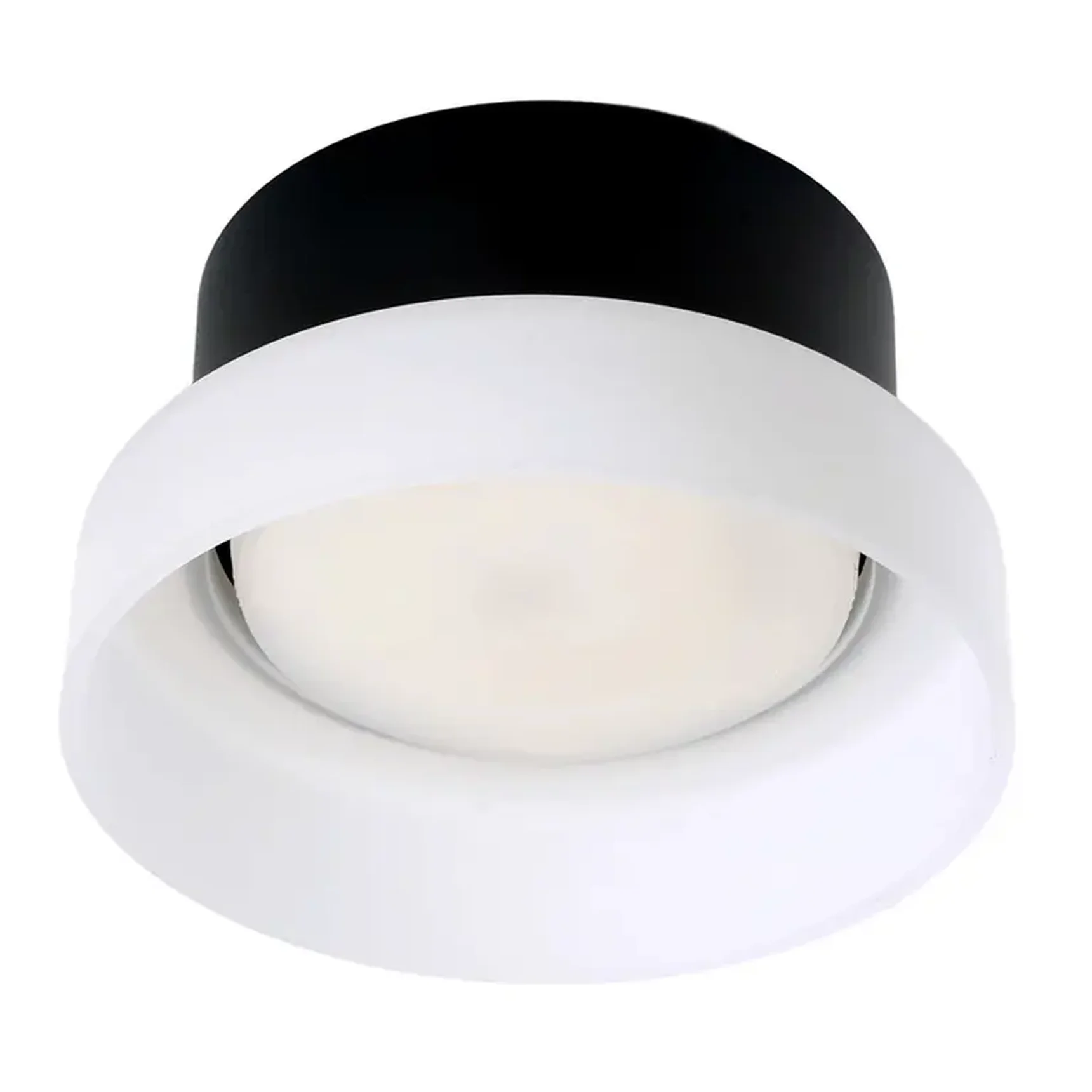 Светильник потолочный Feron HL460 Barrel OPAL 12W, 230V, GX53, черный