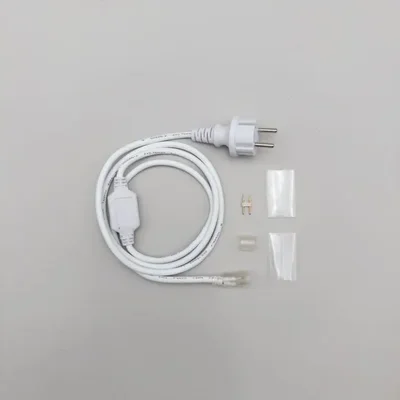 Установочный комплект для светодиодного дюралайта 220В Ø13 мм, Белый