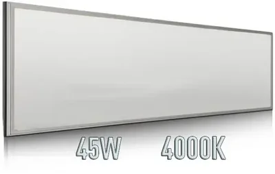 Светодиодная панель 1200x300, 220 Вольт, 45 Ватт, IP44, Серебристый, 28020