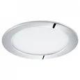 Светодиодный ультратонкая встраиваемая панель FUEVA 1, 11W (LED) 3000K, d170, IP44, хром