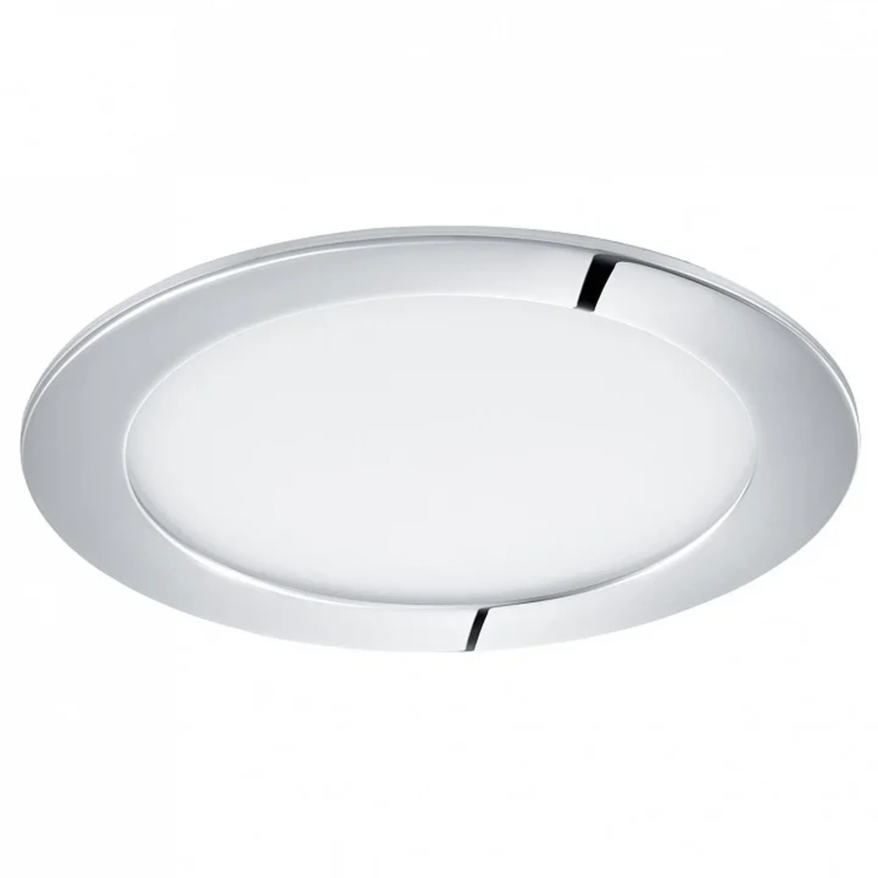 Светодиодный ультратонкая встраиваемая панель FUEVA 1, 11W (LED) 3000K, d170, IP44, хром