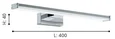 Светодиод. подсветка для зеркал PANDELLA 1, 7,4W(LED), L400, IP44, сталь, хром, серебро/пластик, белый