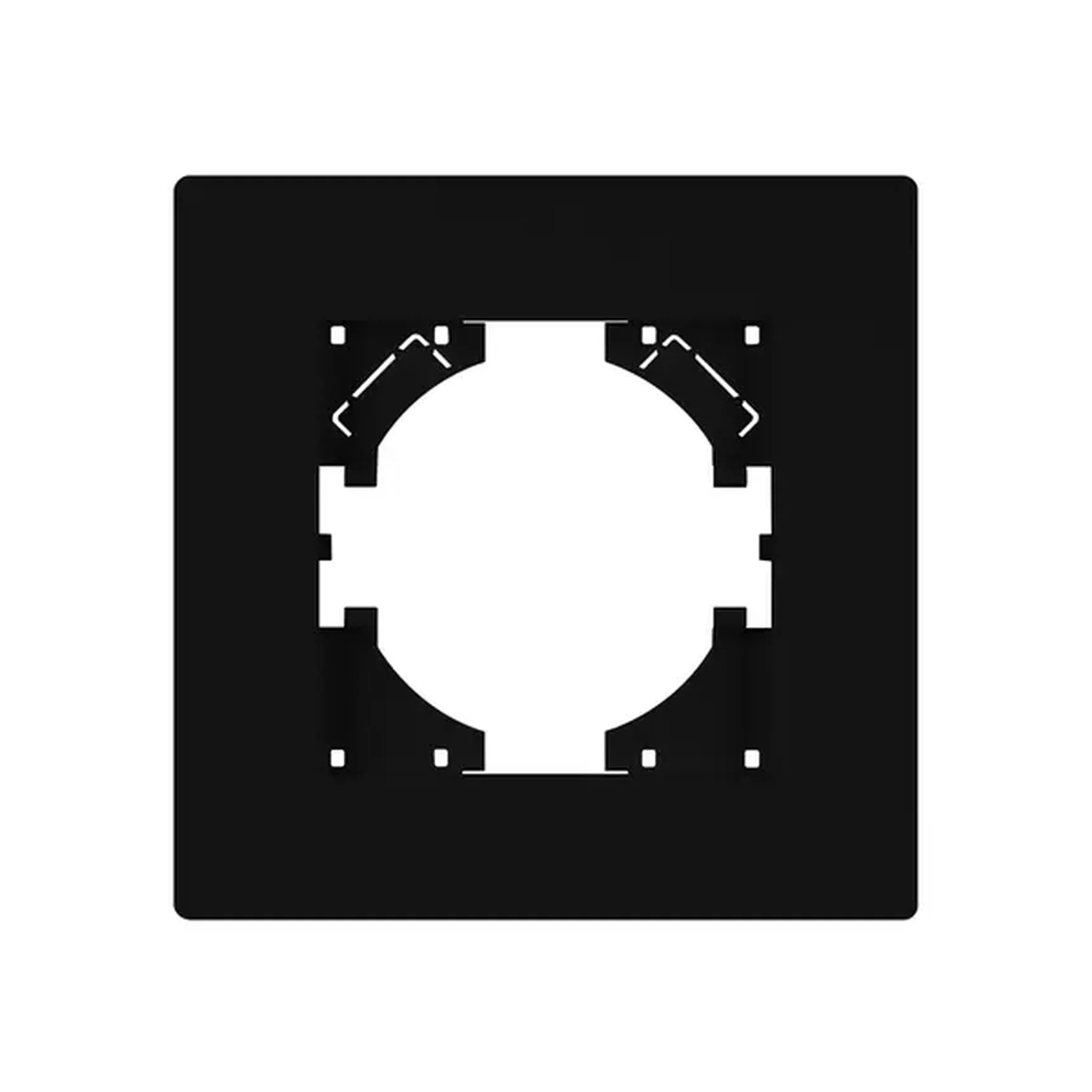 Рамка пластиковая FRM-PERIO-PL-1-BK (Arlight, -)