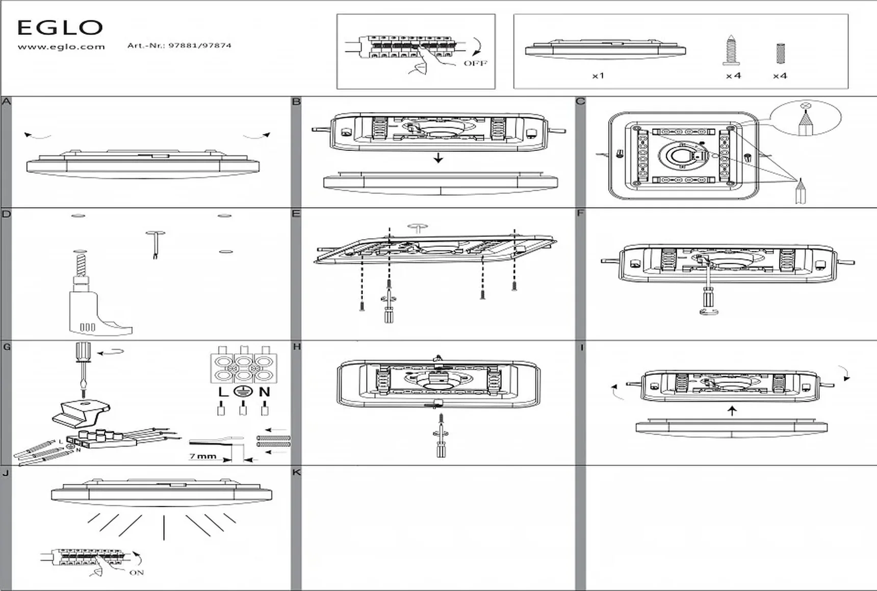 Накладной светильник Frania-S 97881