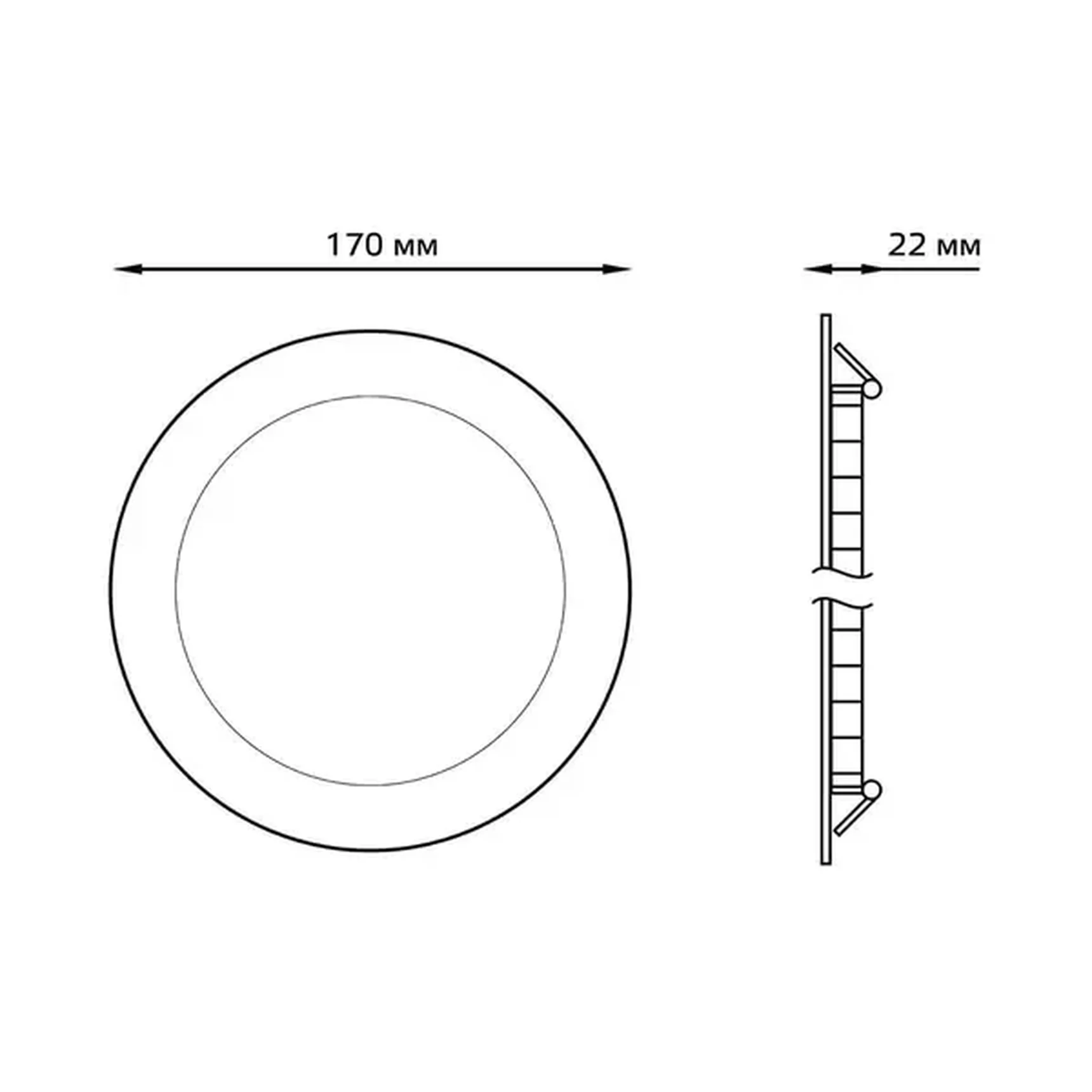 Встраиваемый светильник Gauss 939111315
