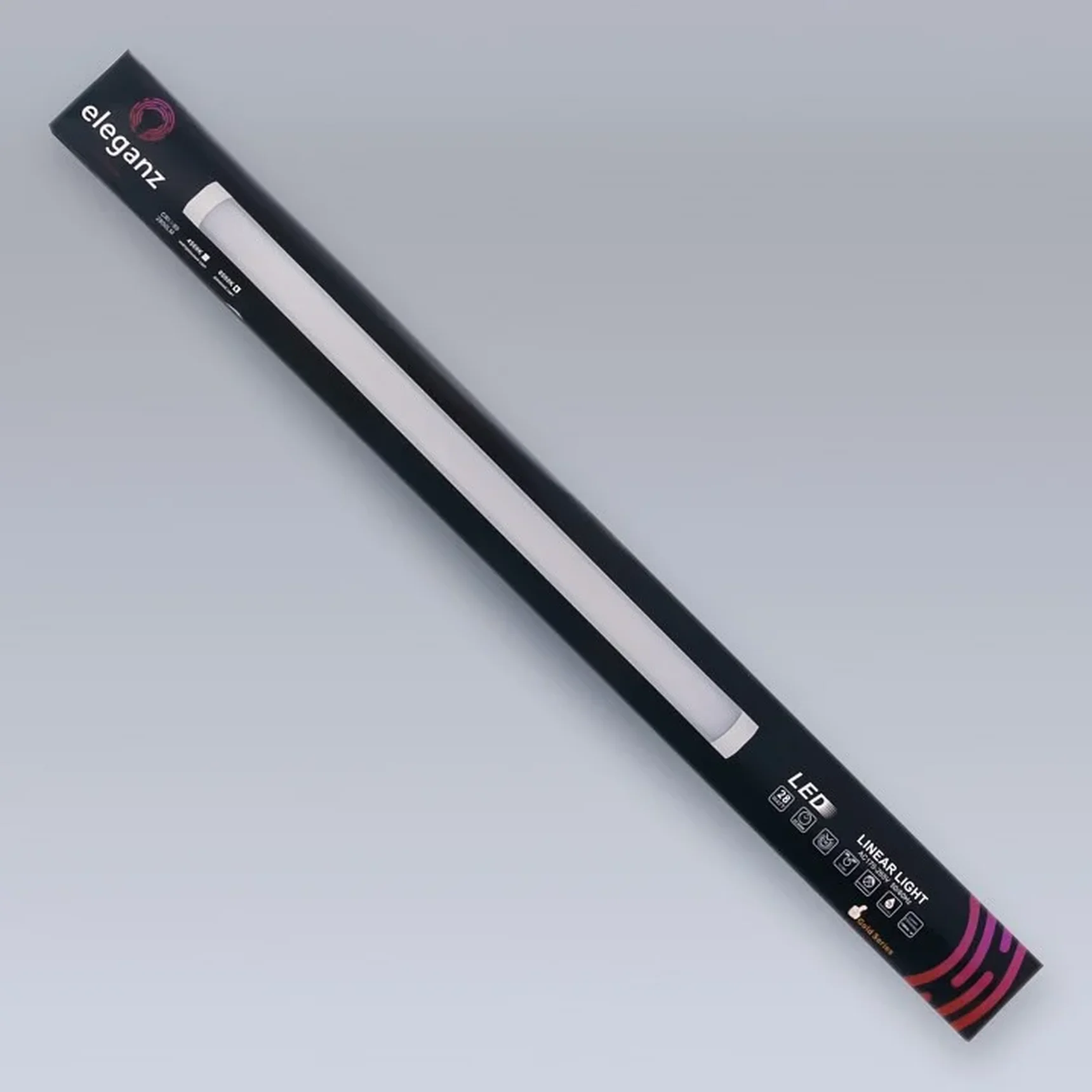 Линейная панель 28W холодная 6000К 900*75*25мм 220V IP40