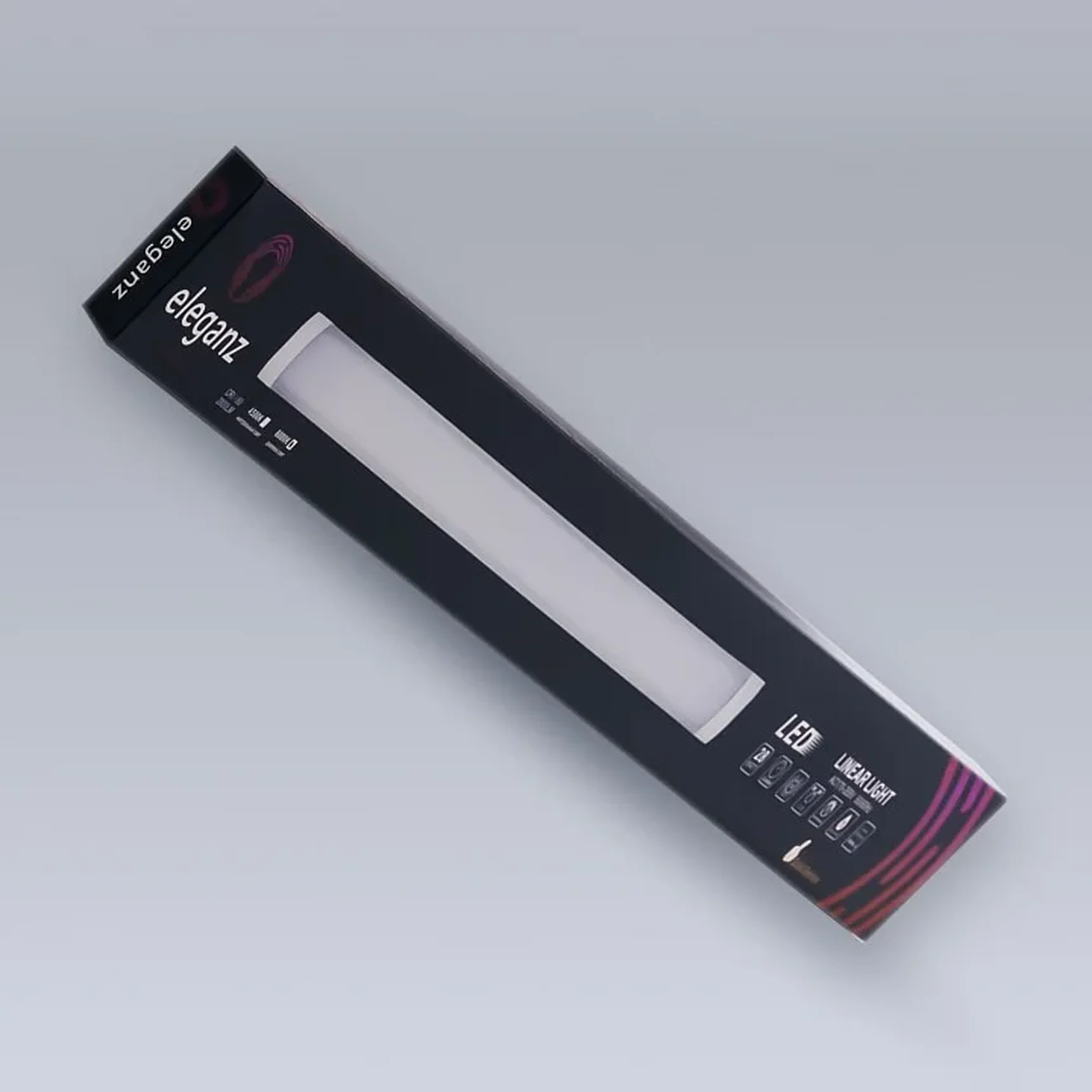 Линейная панель 28W холодная 6000К 900*75*25мм 220V IP40