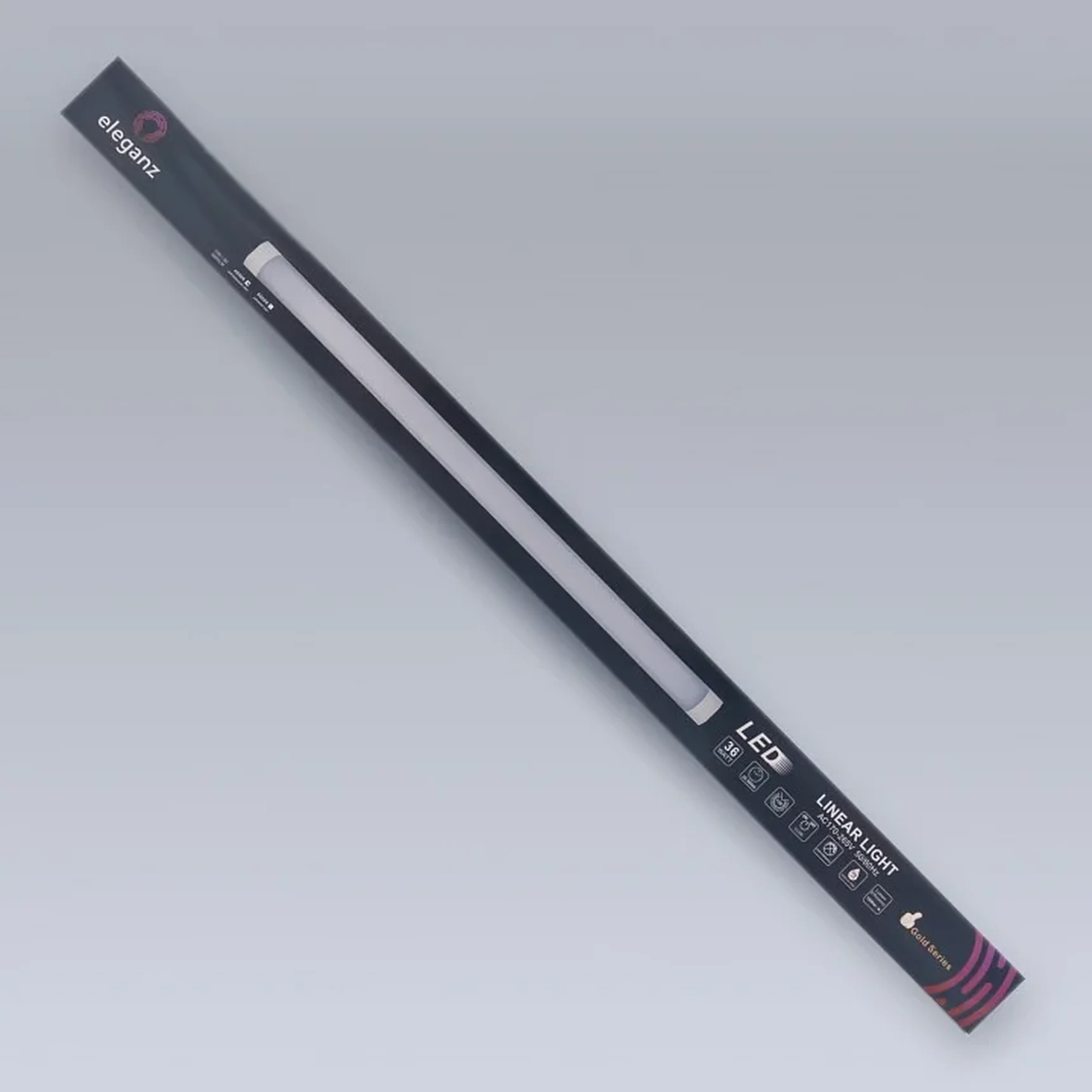Линейная панель 36W нейтральная 4500К 1200*75*25мм 220V IP40