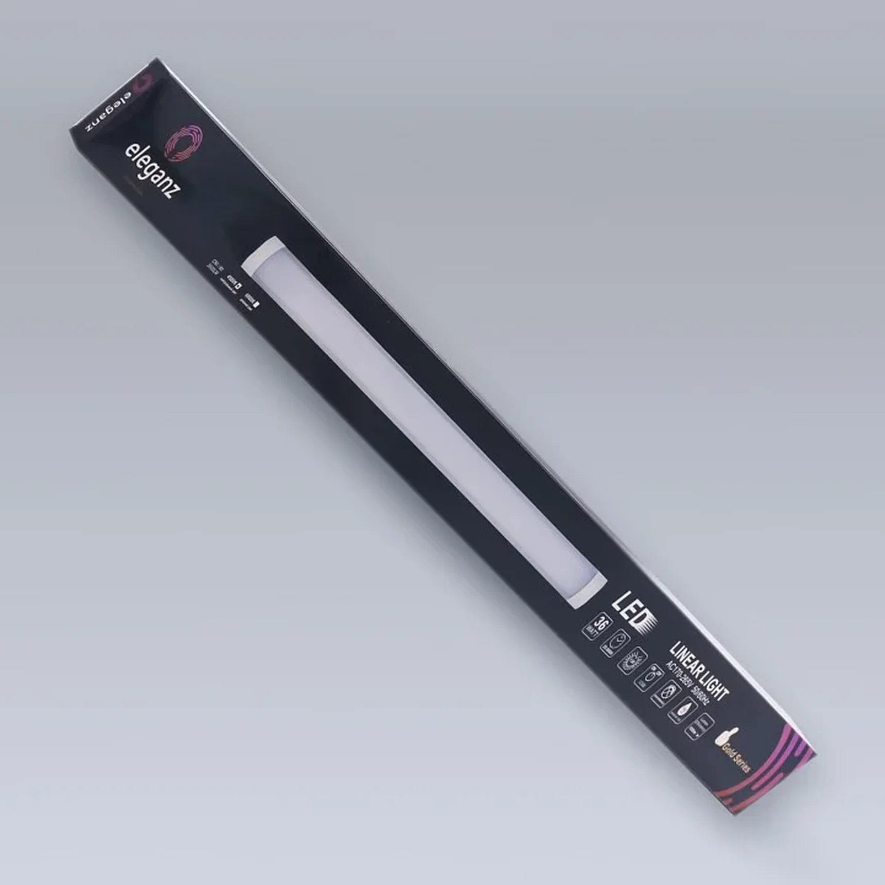 Линейная панель 36W нейтральная 4500К 1200*75*25мм 220V IP40