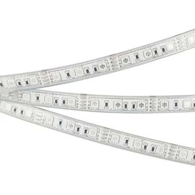 Лента герметичная RTW-PU-B60-12.5mm 12V RGB (14.4 W/m, IP68, Wire 2m, 5m) (Arlight, -)