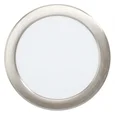 99154 Светодиодный встраиваемый светильник FUEVA 5, 10,5W (LED), ?166, ET26, 1350lm, 4000K, сталь, никель