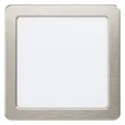 99184 Светодиодный встраиваемый светильник FUEVA 5, 10,5W (LED), 166х166, ET26, 1350lm, 4000K, сталь, нике