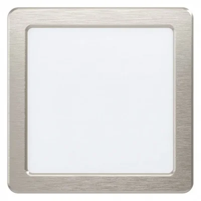 99184 Светодиодный встраиваемый светильник FUEVA 5, 10,5W (LED), 166х166, ET26, 1350lm, 4000K, сталь, нике
