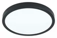 99224 Светодиод. накладной светильник FUEVA 5, 20W (LED), ?285, H28, 2300lm, 3000K, сталь, черный/пл
