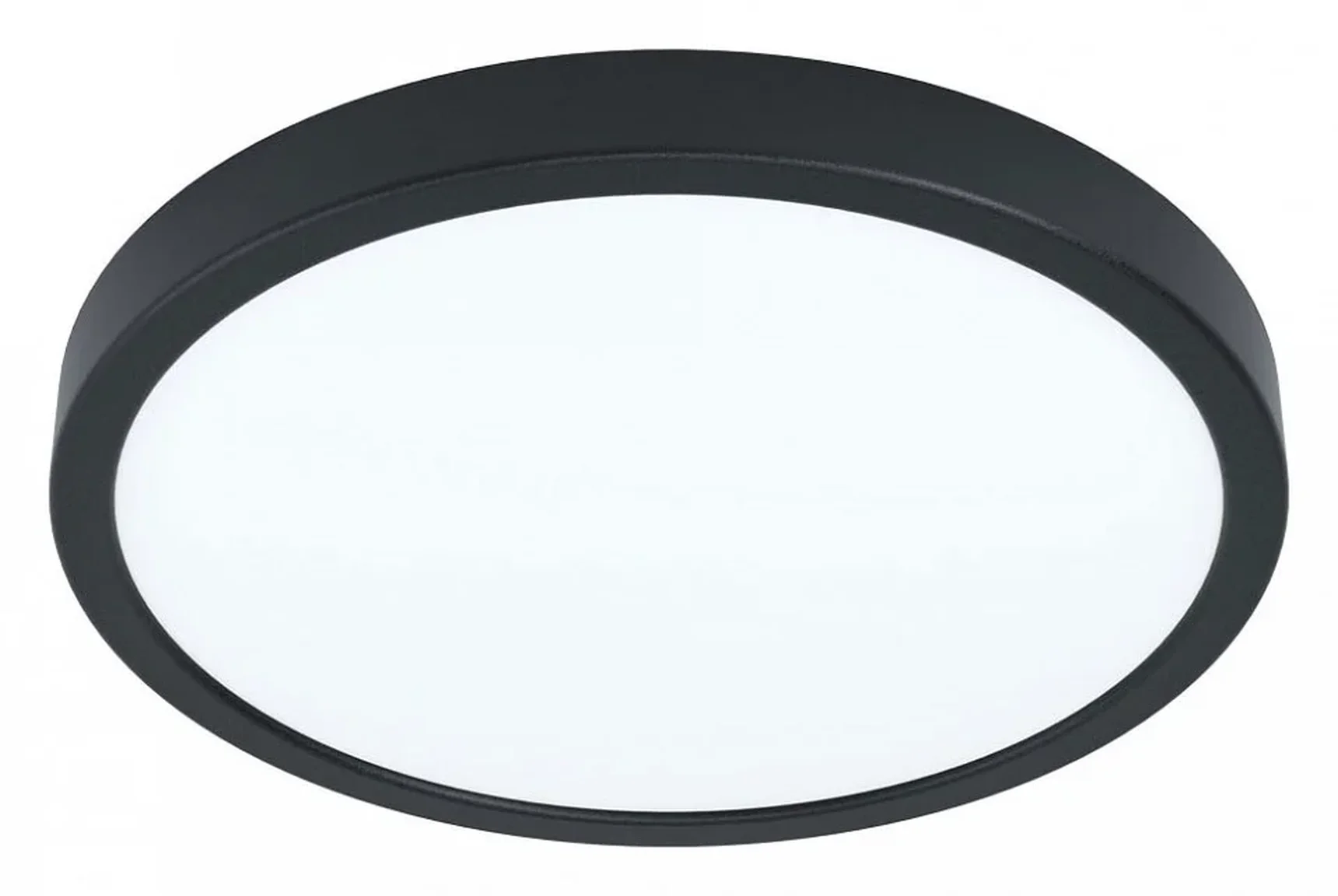99224 Светодиод. накладной светильник FUEVA 5, 20W (LED), ?285, H28, 2300lm, 3000K, сталь, черный/пл