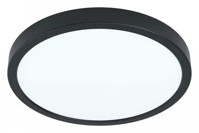 99224 Светодиод. накладной светильник FUEVA 5, 20W (LED), ?285, H28, 2300lm, 3000K, сталь, черный/пл