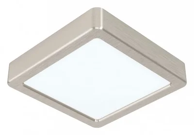 99239 Светодиод. накладной светильник FUEVA 5, 10,5W (LED), 160х160, H28, 1200lm, 3000K, сталь, нике