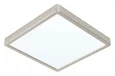 99254 Светодиод. накладной светильник FUEVA 5, 20W (LED), 285х285, H28, 2500lm, 4000K, сталь, никель