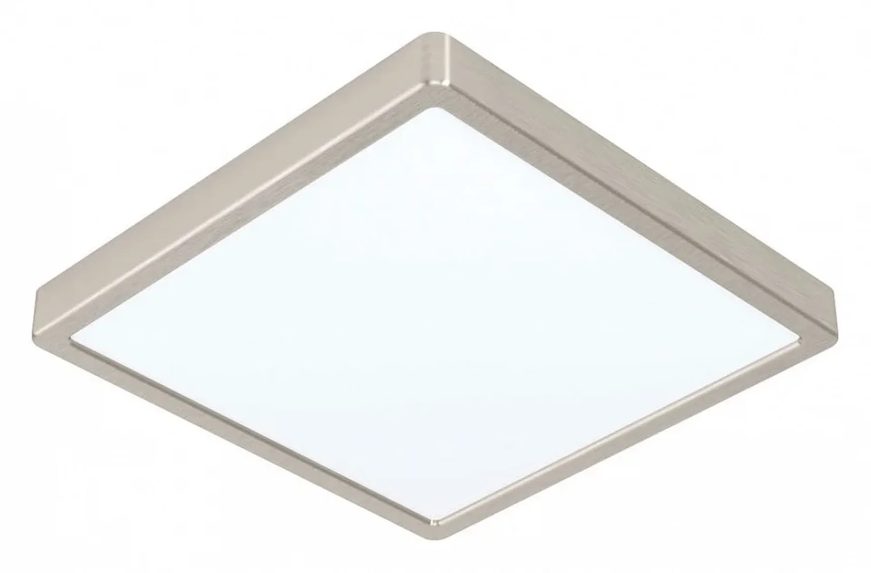 99254 Светодиод. накладной светильник FUEVA 5, 20W (LED), 285х285, H28, 2500lm, 4000K, сталь, никель