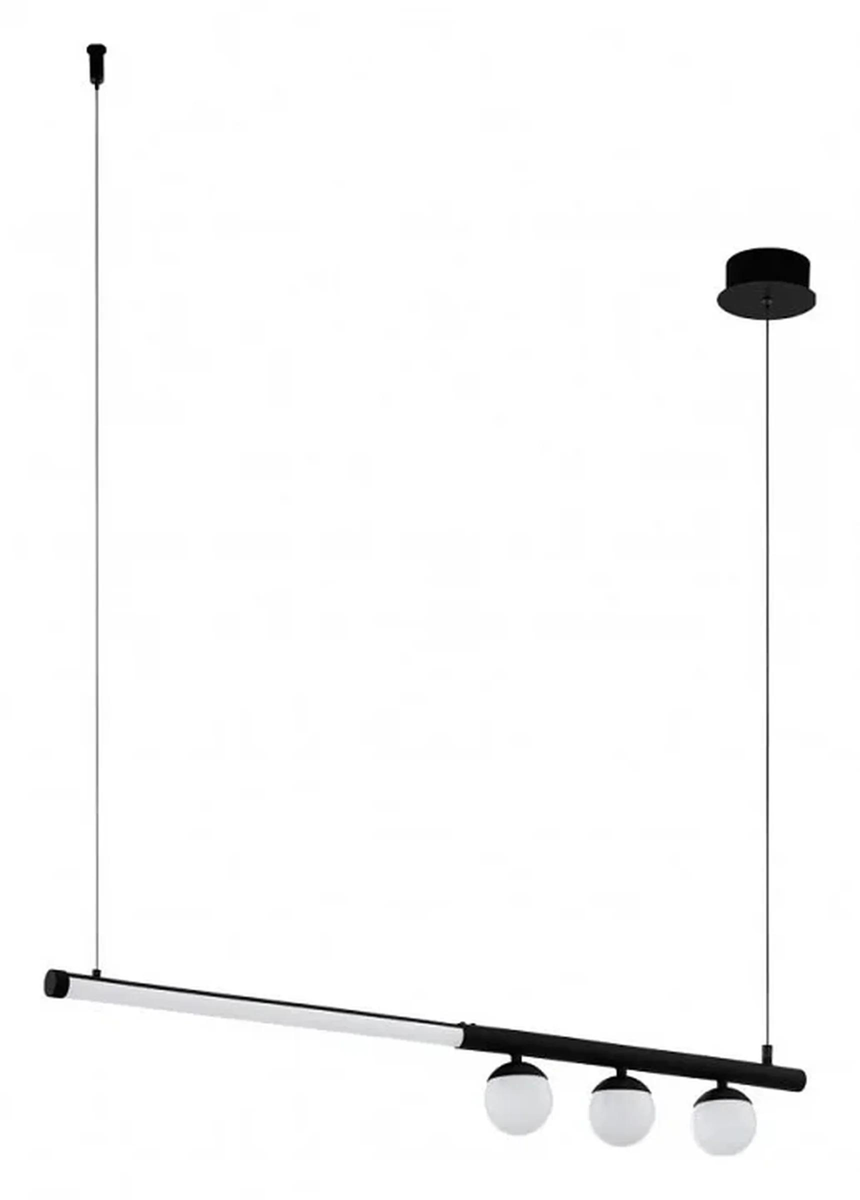 99376 Светодиодный подвесной PHIANEROS, 22W (LED), L1000, H1200, сталь, черный/пластик, черный, белый