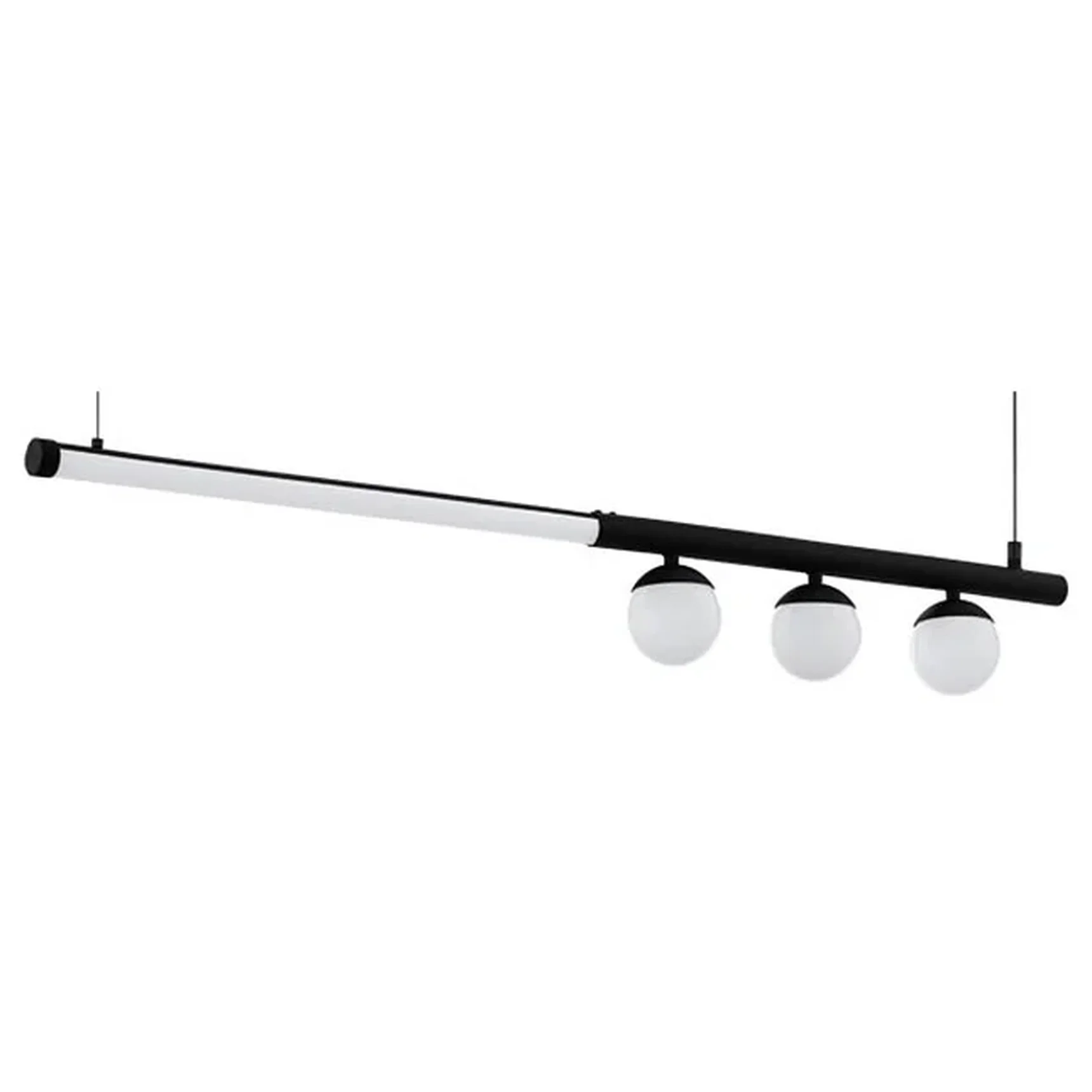 99376 Светодиодный подвесной PHIANEROS, 22W (LED), L1000, H1200, сталь, черный/пластик, черный, белый