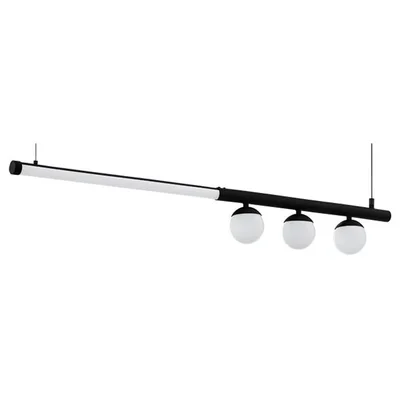 99376 Светодиодный подвесной PHIANEROS, 22W (LED), L1000, H1200, сталь, черный/пластик, черный, белый
