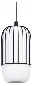 99618 Подвесной потолочный светильник (люстра) MULEGES, 1x40W, E27, H1100, ?160, сталь/стекло, черны