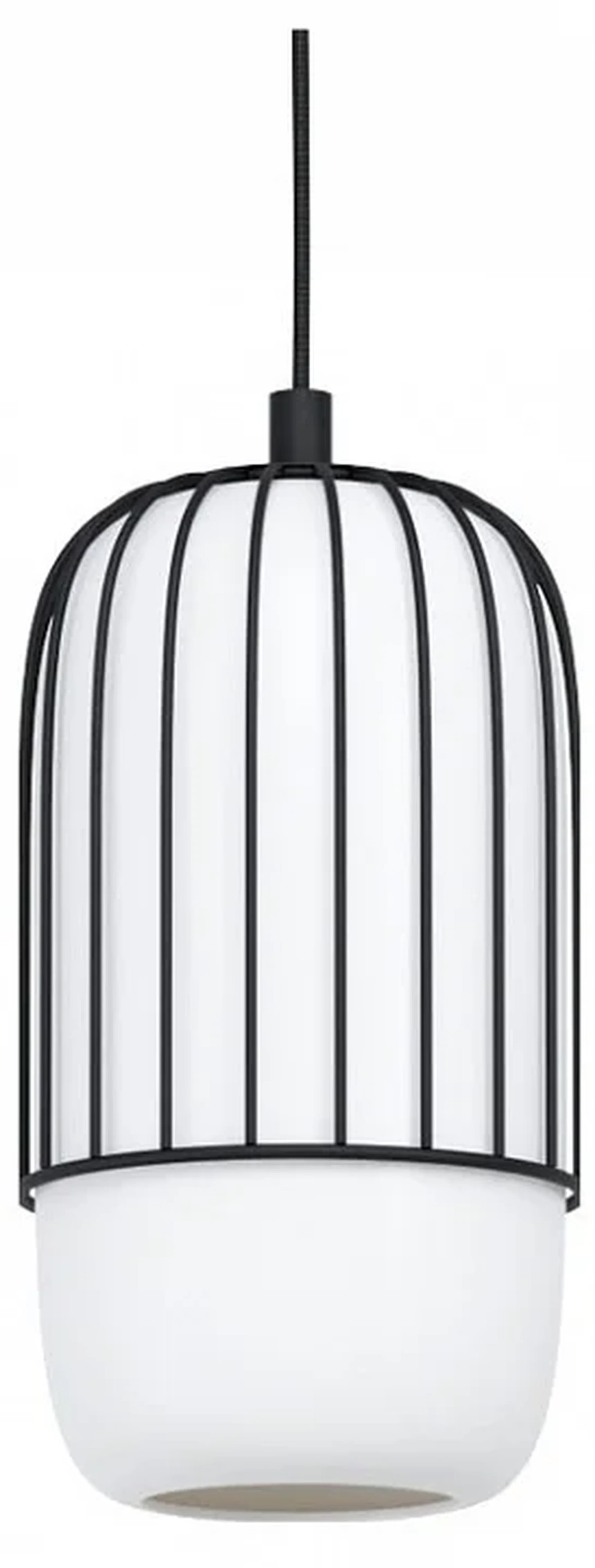 99618 Подвесной потолочный светильник (люстра) MULEGES, 1x40W, E27, H1100, ?160, сталь/стекло, черны