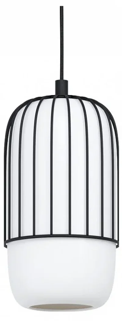 99618 Подвесной потолочный светильник (люстра) MULEGES, 1x40W, E27, H1100, ?160, сталь/стекло, черны