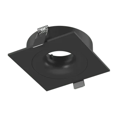 Корпус светильника потолочный встраиваемый наклонно-поворотный, COMBO-2S1-BL, Черный, IP20, COMBO-2S1-BL