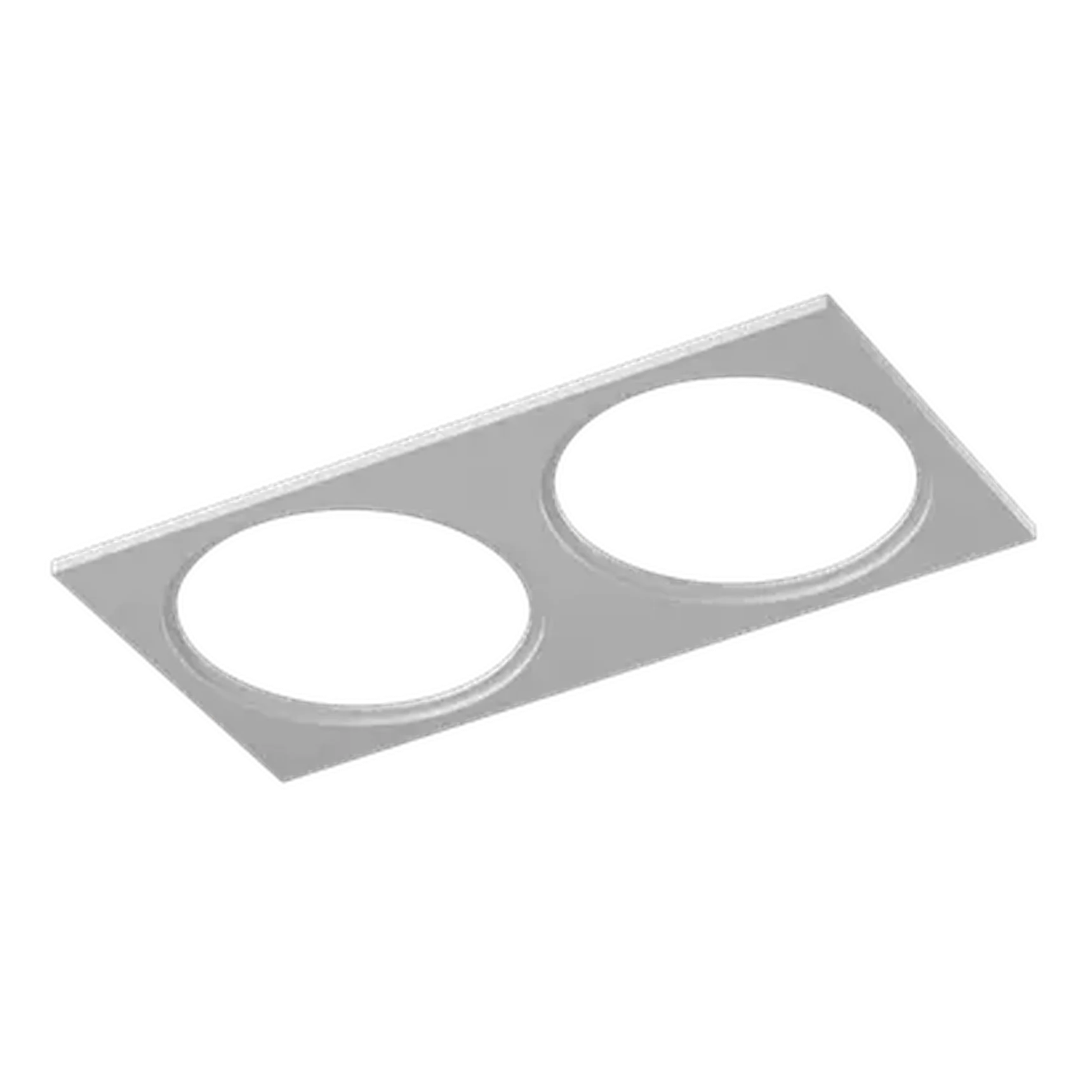 Рамка двойная для серии COMBO 4, квадратная, белая, COMBO-4S2-WH