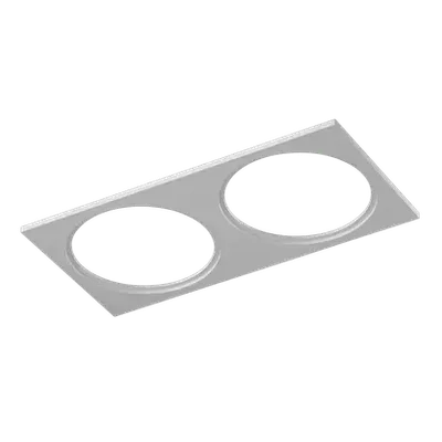 Рамка двойная для серии COMBO 4, квадратная, белая, COMBO-4S2-WH